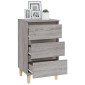 vidaXL Κομοδίνο Γκρι Sonoma 40x35x70 εκ. από Επεξεργασμένο Ξύλο