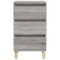 vidaXL Κομοδίνο Γκρι Sonoma 40x35x70 εκ. από Επεξεργασμένο Ξύλο