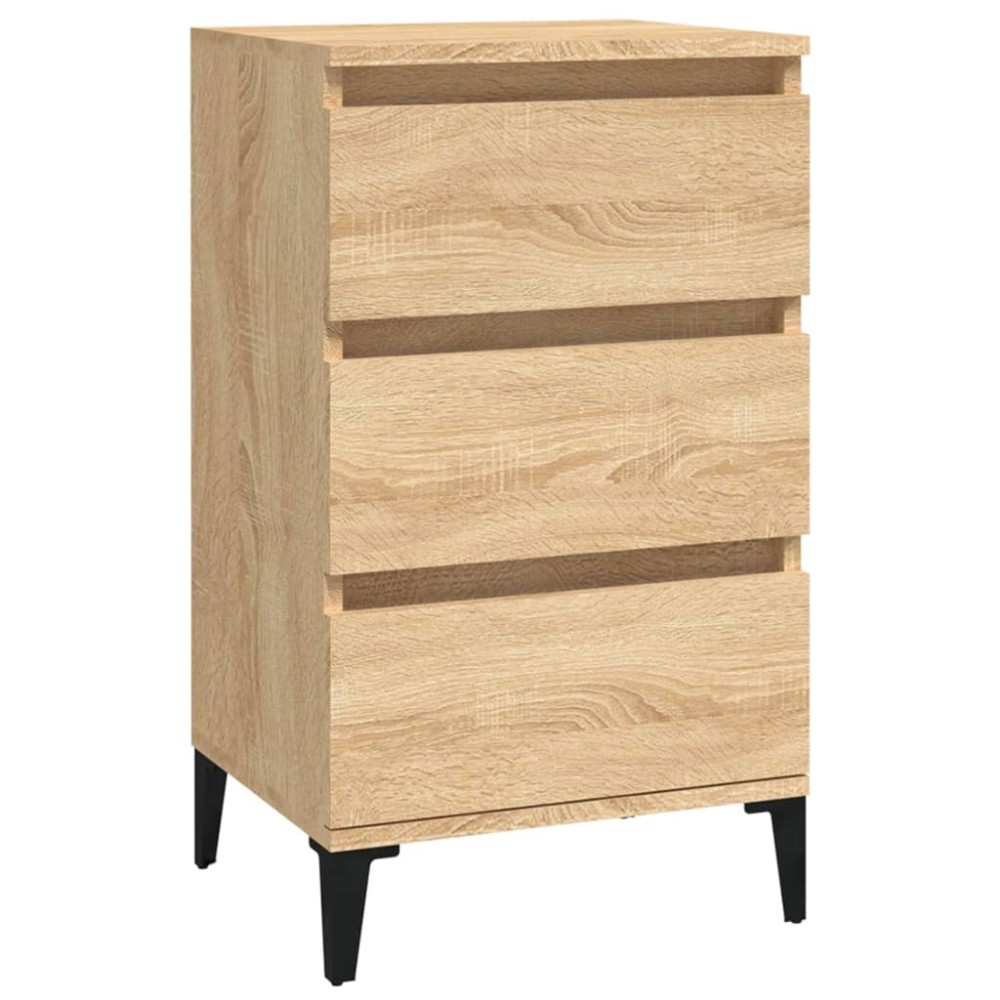vidaXL Κομοδίνο Sonoma Δρυς 40x35x70 εκ. από Επεξεργασμένο Ξύλο