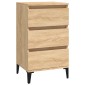 vidaXL Κομοδίνο Sonoma Δρυς 40x35x70 εκ. από Επεξεργασμένο Ξύλο