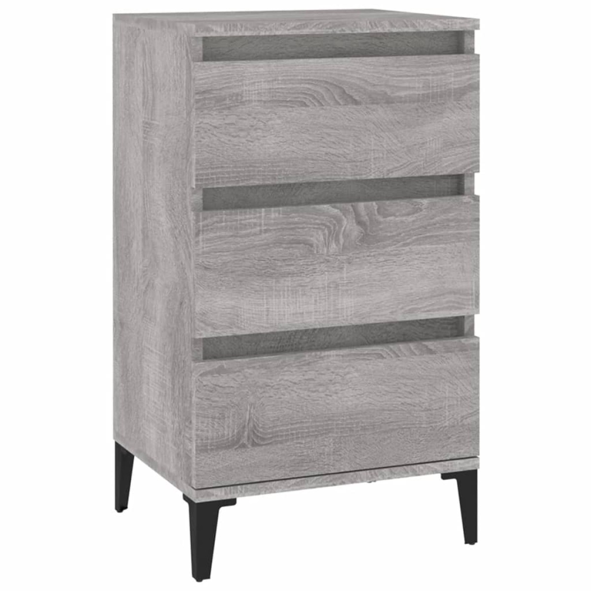 vidaXL Κομοδίνο Γκρι Sonoma 40x35x70 εκ. από Επεξεργασμένο Ξύλο