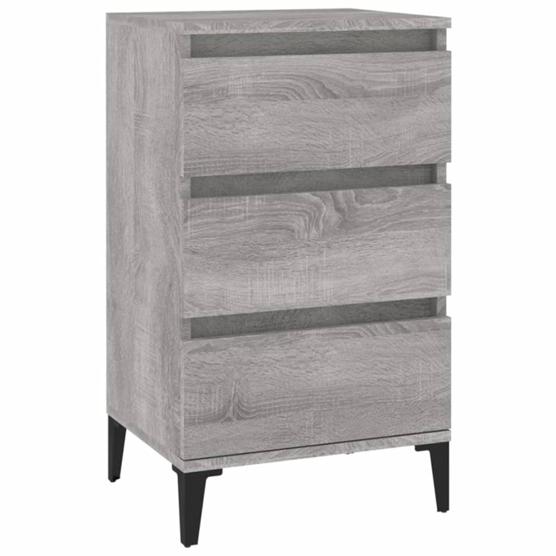 vidaXL Κομοδίνο Γκρι Sonoma 40x35x70 εκ. από Επεξεργασμένο Ξύλο