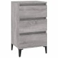 vidaXL Κομοδίνο Γκρι Sonoma 40x35x70 εκ. από Επεξεργασμένο Ξύλο