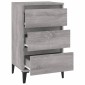 vidaXL Κομοδίνο Γκρι Sonoma 40x35x70 εκ. από Επεξεργασμένο Ξύλο