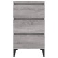 vidaXL Κομοδίνο Γκρι Sonoma 40x35x70 εκ. από Επεξεργασμένο Ξύλο