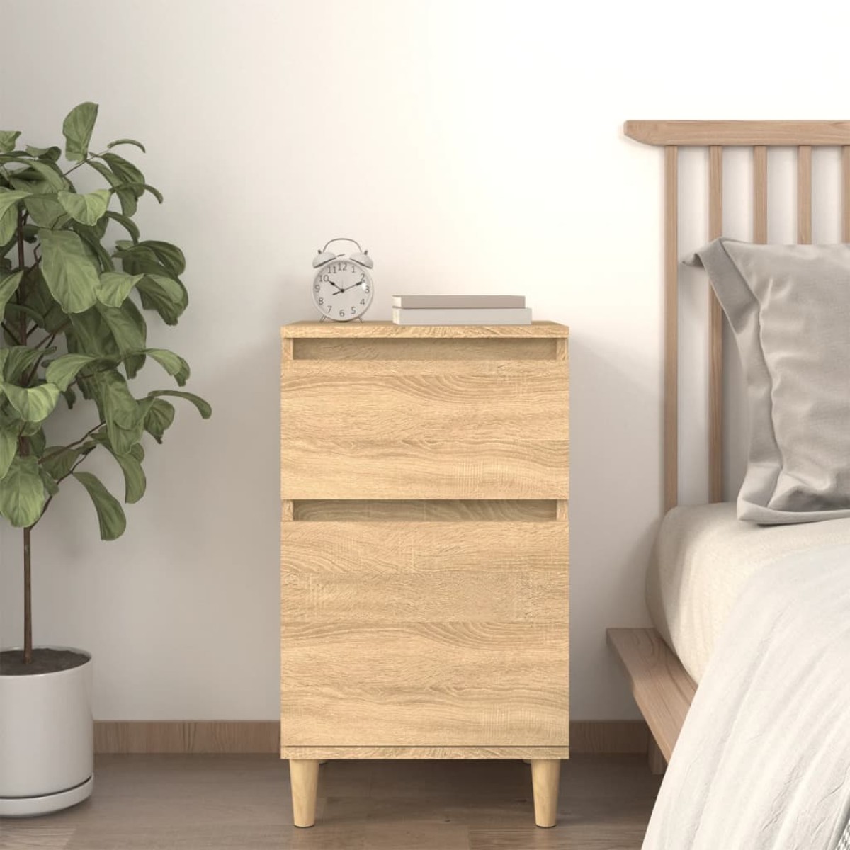 vidaXL Κομοδίνο Sonoma Δρυς 40x35x70 εκ.
