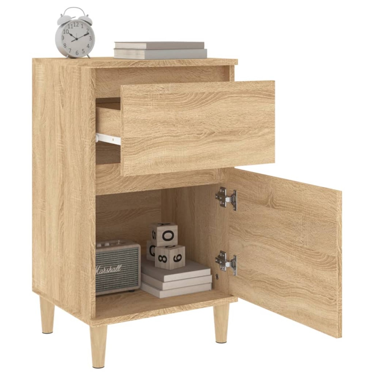 vidaXL Κομοδίνο Sonoma Δρυς 40x35x70 εκ.