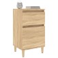 vidaXL Κομοδίνα 2 τεμ. Sonoma Δρυς 40x35x70 εκ.