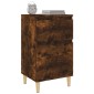 vidaXL Κομοδίνα 2 τεμ. Καπνιστή Δρυς 40x35x70 εκ.
