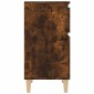 vidaXL Κομοδίνα 2 τεμ. Καπνιστή Δρυς 40x35x70 εκ.