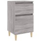 vidaXL Κομοδίνο Γκρι Sonoma 40x35x70 εκ.
