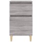 vidaXL Κομοδίνα 2 τεμ. Γκρι Sonoma 40x35x70 εκ.