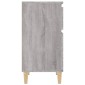 vidaXL Κομοδίνα 2 τεμ. Γκρι Sonoma 40x35x70 εκ.