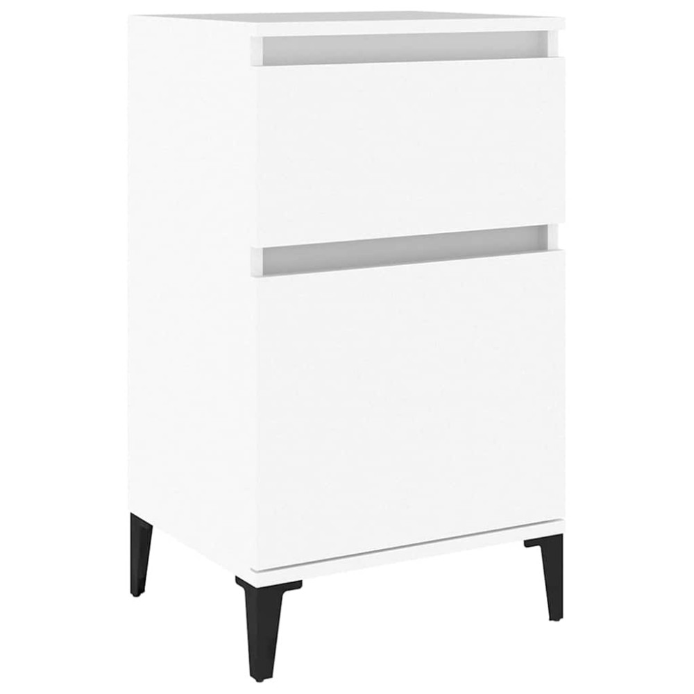 vidaXL Κομοδίνο Λευκό 40 x 35 x 70 εκ.