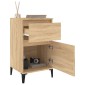 vidaXL Κομοδίνο Sonoma Δρυς 40x35x70 εκ.