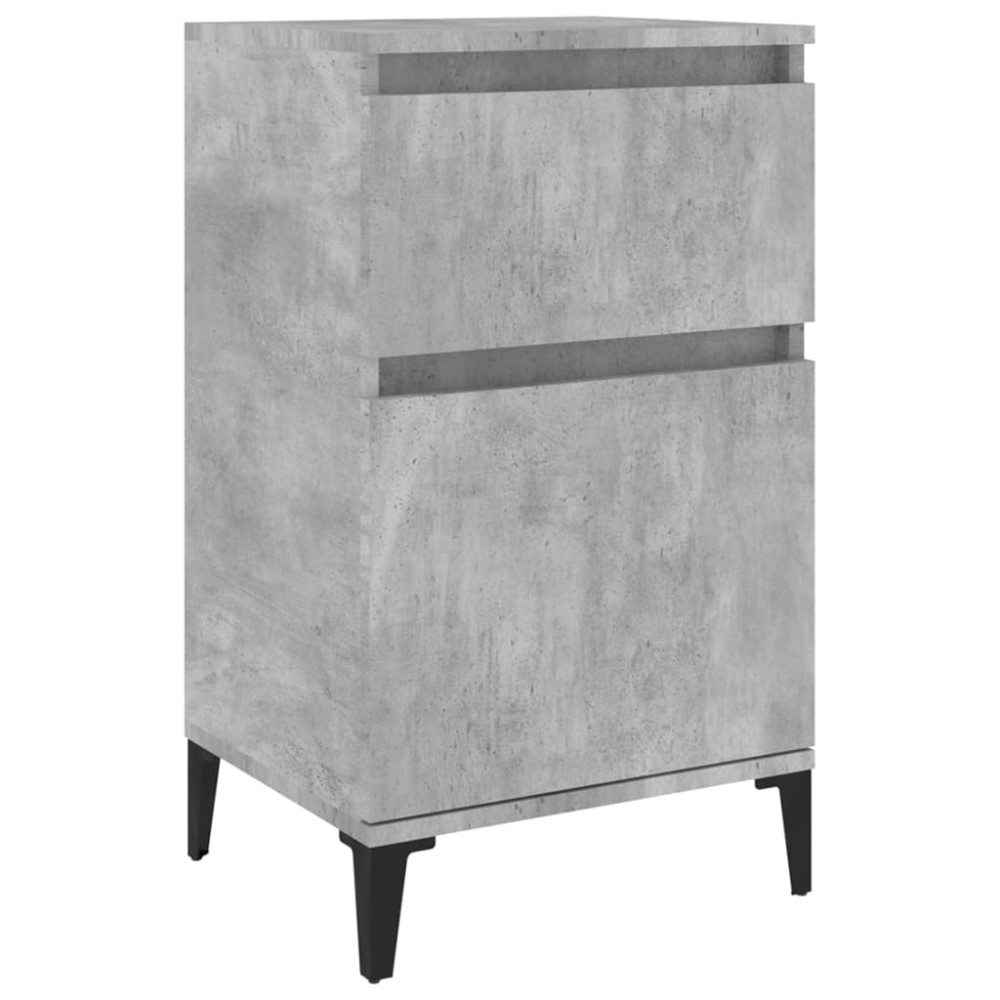 vidaXL Κομοδίνο Γκρι Σκυροδέματος 40x35x70 εκ.