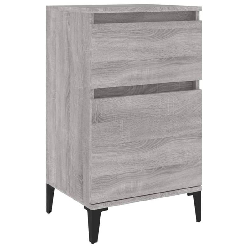 vidaXL Κομοδίνο Γκρι Sonoma 40x35x70 εκ.