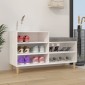 vidaXL Παπουτσοθήκη Λευκή 102x36x60 εκ. από Επεξεργασμένο Ξύλο
