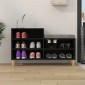 vidaXL Παπουτσοθήκη Μαύρο 102x36x60 εκ. από Επεξεργασμένο Ξύλο