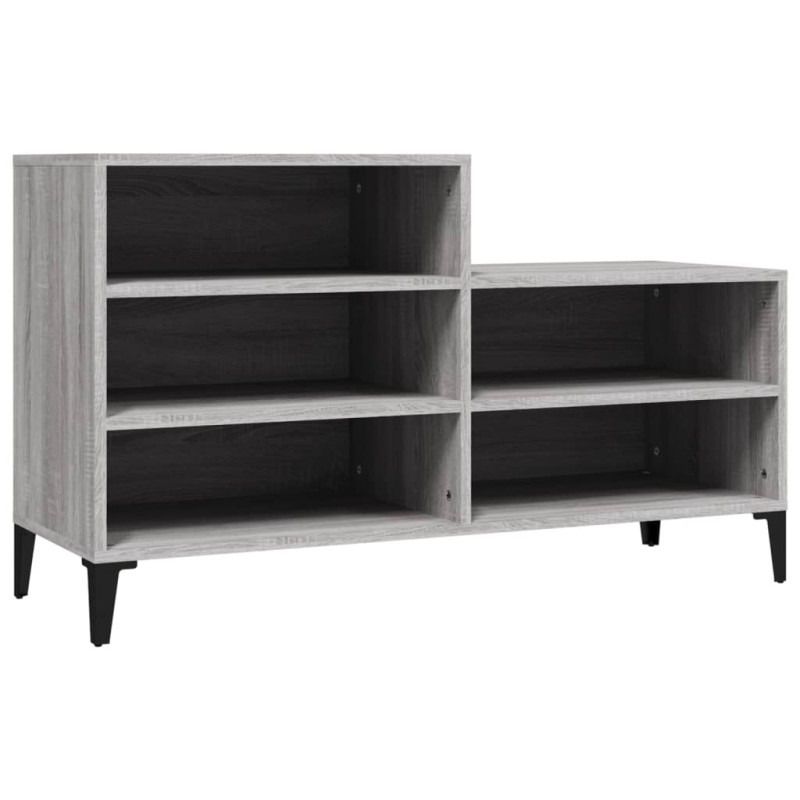 vidaXL Παπουτσοθήκη Γκρι Sonoma 102x36x60 εκ. από Επεξεργασμένο Ξύλο