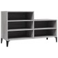 vidaXL Παπουτσοθήκη Γκρι Sonoma 102x36x60 εκ. από Επεξεργασμένο Ξύλο