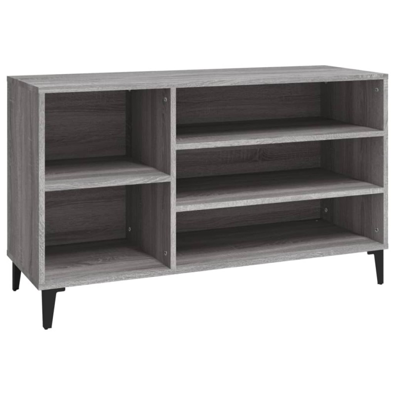 vidaXL Παπουτσοθήκη Γκρι Sonoma 102x36x60 εκ. από Επεξεργασμένο Ξύλο
