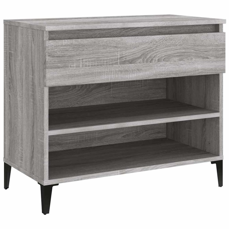 vidaXL Παπουτσοθήκη Γκρι Sonoma 70x36x60 εκ. από Επεξεργασμένο Ξύλο