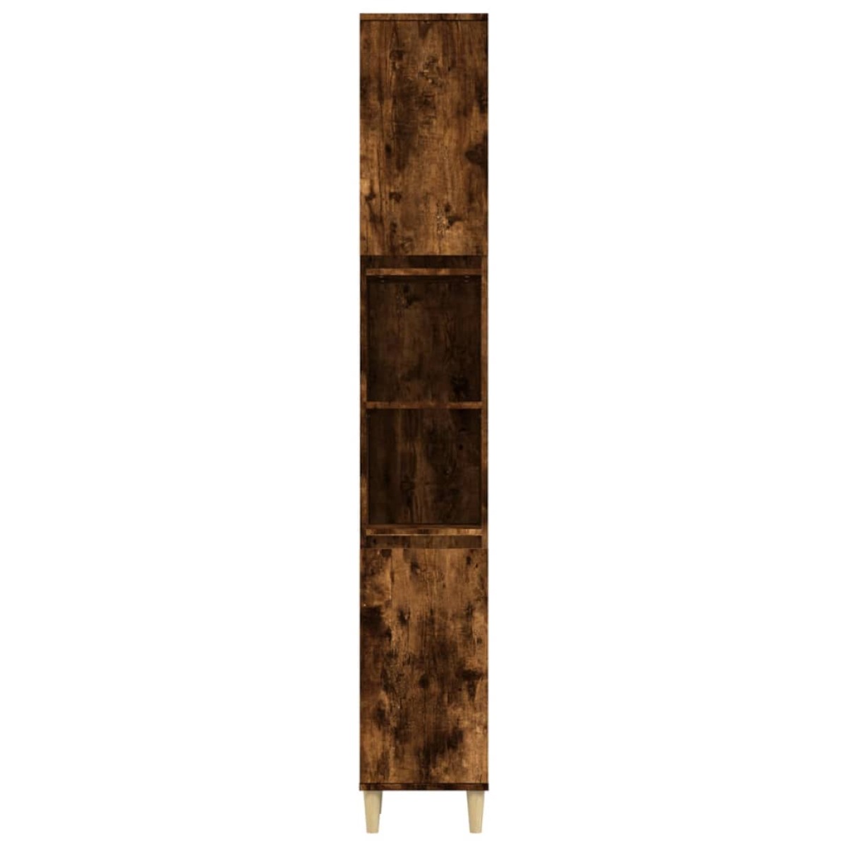 vidaXL Ντουλάπι Μπάνιου Καπνιστή Δρυς 30x30x190 εκ. Επεξεργασμένο Ξύλο