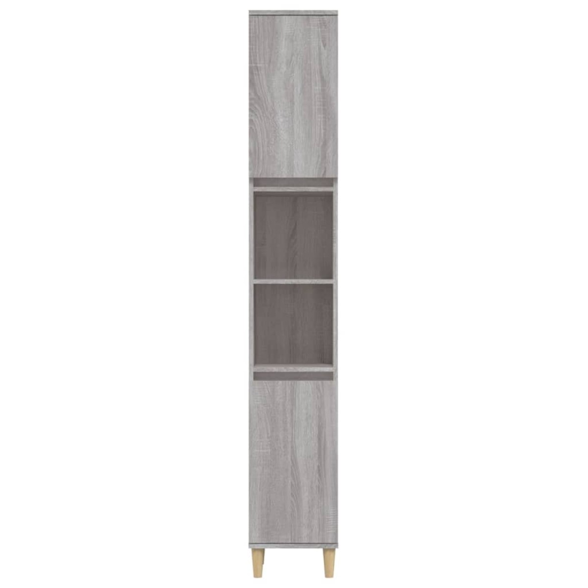 vidaXL Ντουλάπι Μπάνιου Γκρι Sonoma 30x30x190 εκ. Επεξεργασμένο Ξύλο