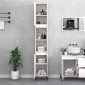 vidaXL Ντουλάπι Μπάνιου Λευκό 30 x 30 x 190 εκ. από Επεξεργασμένο Ξύλο