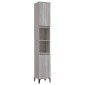 vidaXL Ντουλάπι Μπάνιου Γκρι Sonoma 30x30x190 εκ. Επεξεργασμένο Ξύλο