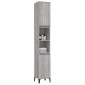 vidaXL Ντουλάπι Μπάνιου Γκρι Sonoma 30x30x190 εκ. Επεξεργασμένο Ξύλο