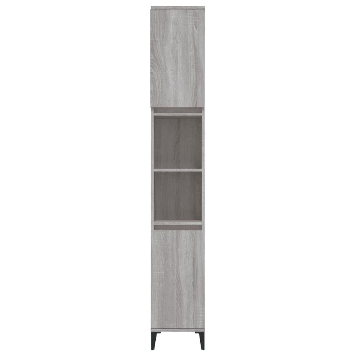 vidaXL Ντουλάπι Μπάνιου Γκρι Sonoma 30x30x190 εκ. Επεξεργασμένο Ξύλο