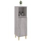 vidaXL Ντουλάπι Μπάνιου Γκρι Sonoma 30x30x100 εκ. Επεξεργασμένο Ξύλο
