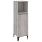 vidaXL Ντουλάπι Μπάνιου Γκρι Sonoma 30x30x100 εκ. Επεξεργασμένο Ξύλο