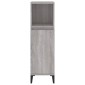 vidaXL Ντουλάπι Μπάνιου Γκρι Sonoma 30x30x100 εκ. Επεξεργασμένο Ξύλο