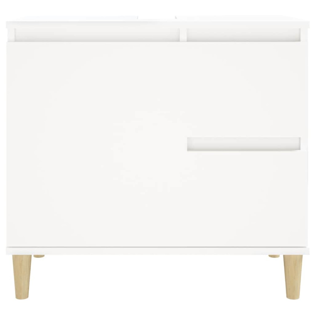 vidaXL Ντουλάπι Μπάνιου Λευκό 65 x 33 x 60 εκ. από Επεξεργασμένο Ξύλο