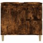 vidaXL Ντουλάπι Μπάνιου Καπνιστή Δρυς 65x33x60 εκ. Επεξεργασμένο Ξύλο