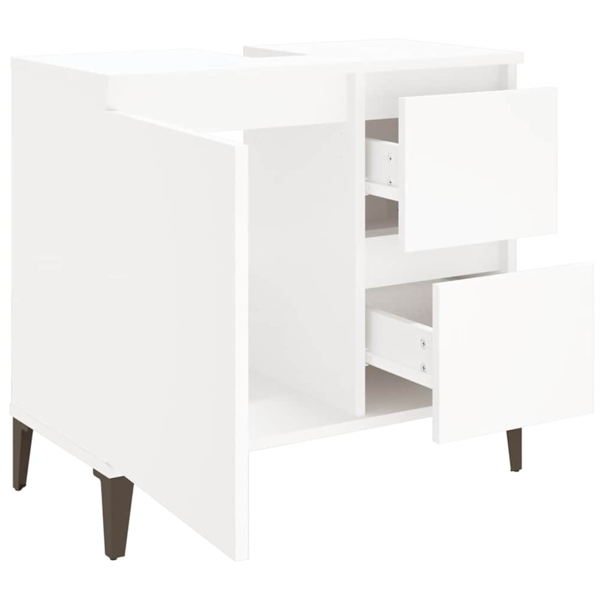 vidaXL Ντουλάπι Μπάνιου Λευκό 65 x 33 x 60 εκ. από Επεξεργασμένο Ξύλο