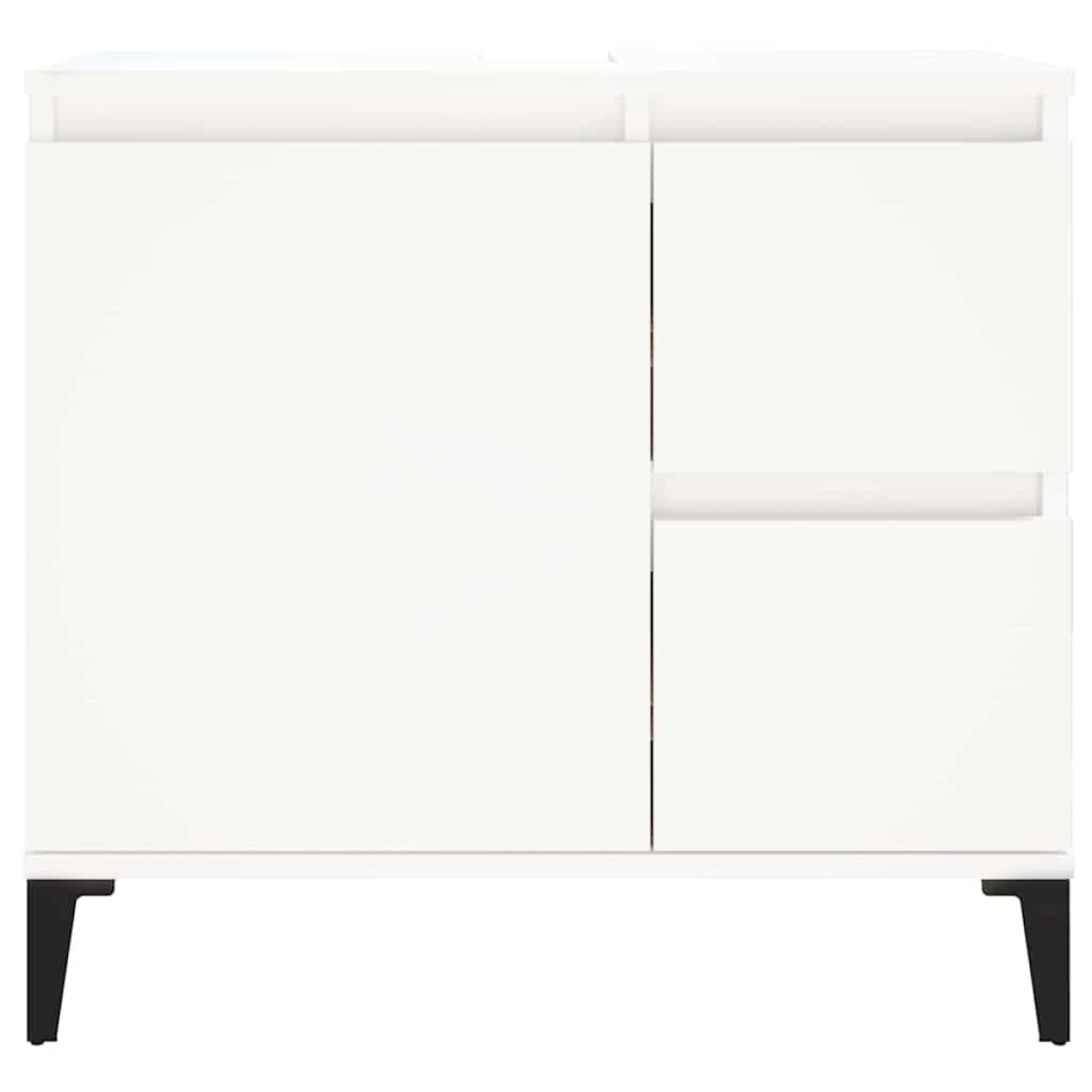 vidaXL Ντουλάπι Μπάνιου Λευκό 65 x 33 x 60 εκ. από Επεξεργασμένο Ξύλο