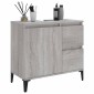 vidaXL Ντουλάπι Μπάνιου Γκρι Sonoma 65x33x60 εκ. Επεξεργασμένο Ξύλο