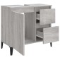 vidaXL Ντουλάπι Μπάνιου Γκρι Sonoma 65x33x60 εκ. Επεξεργασμένο Ξύλο