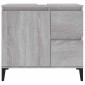 vidaXL Ντουλάπι Μπάνιου Γκρι Sonoma 65x33x60 εκ. Επεξεργασμένο Ξύλο