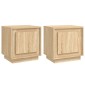 vidaXL Κομοδίνα 2 τεμ. Sonoma Δρυς 44x35x45 εκ. από Επεξεργασμένο Ξύλο
