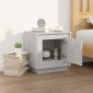 vidaXL Κομοδίνο Γκρι Σκυρ. 44x35x45 εκ. από Επεξεργασμένο Ξύλο
