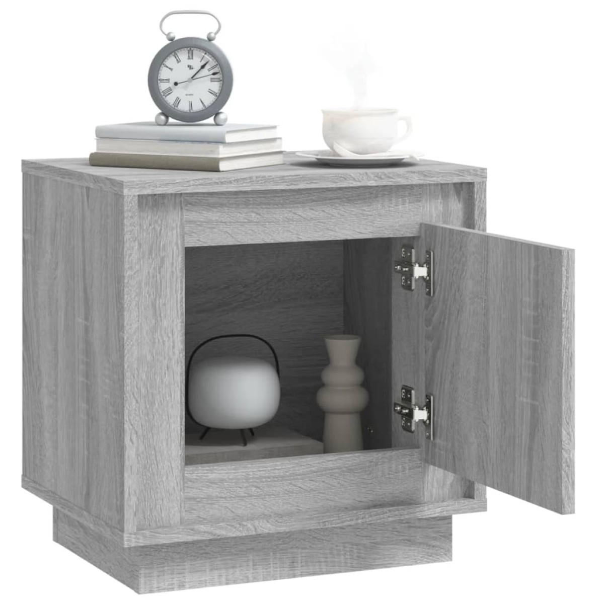 vidaXL Κομοδίνα 2 τεμ. Γκρι Sonoma 44x35x45 εκ. από Επεξεργασμένο Ξύλο