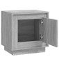 vidaXL Κομοδίνα 2 τεμ. Γκρι Sonoma 44x35x45 εκ. από Επεξεργασμένο Ξύλο