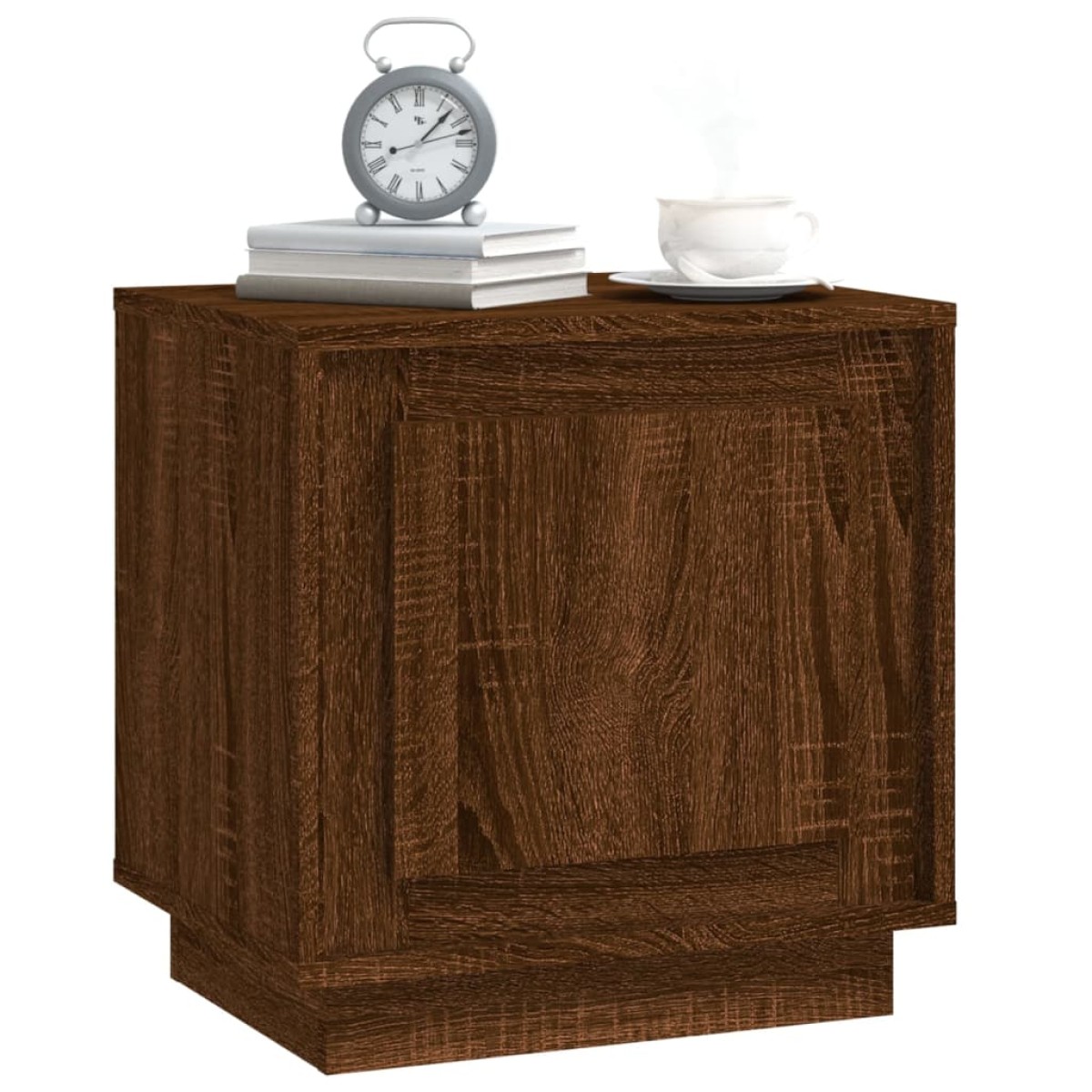 vidaXL Κομοδίνο Καφέ Δρυς 44 x 35 x 45 εκ. από Επεξεργασμένο Ξύλο