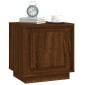 vidaXL Κομοδίνο Καφέ Δρυς 44 x 35 x 45 εκ. από Επεξεργασμένο Ξύλο