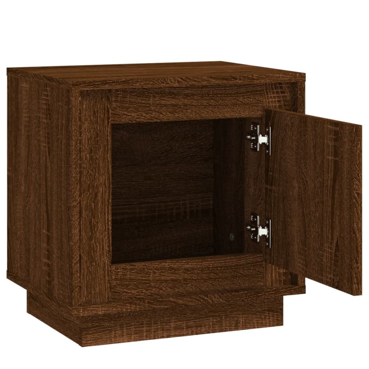 vidaXL Κομοδίνο Καφέ Δρυς 44 x 35 x 45 εκ. από Επεξεργασμένο Ξύλο